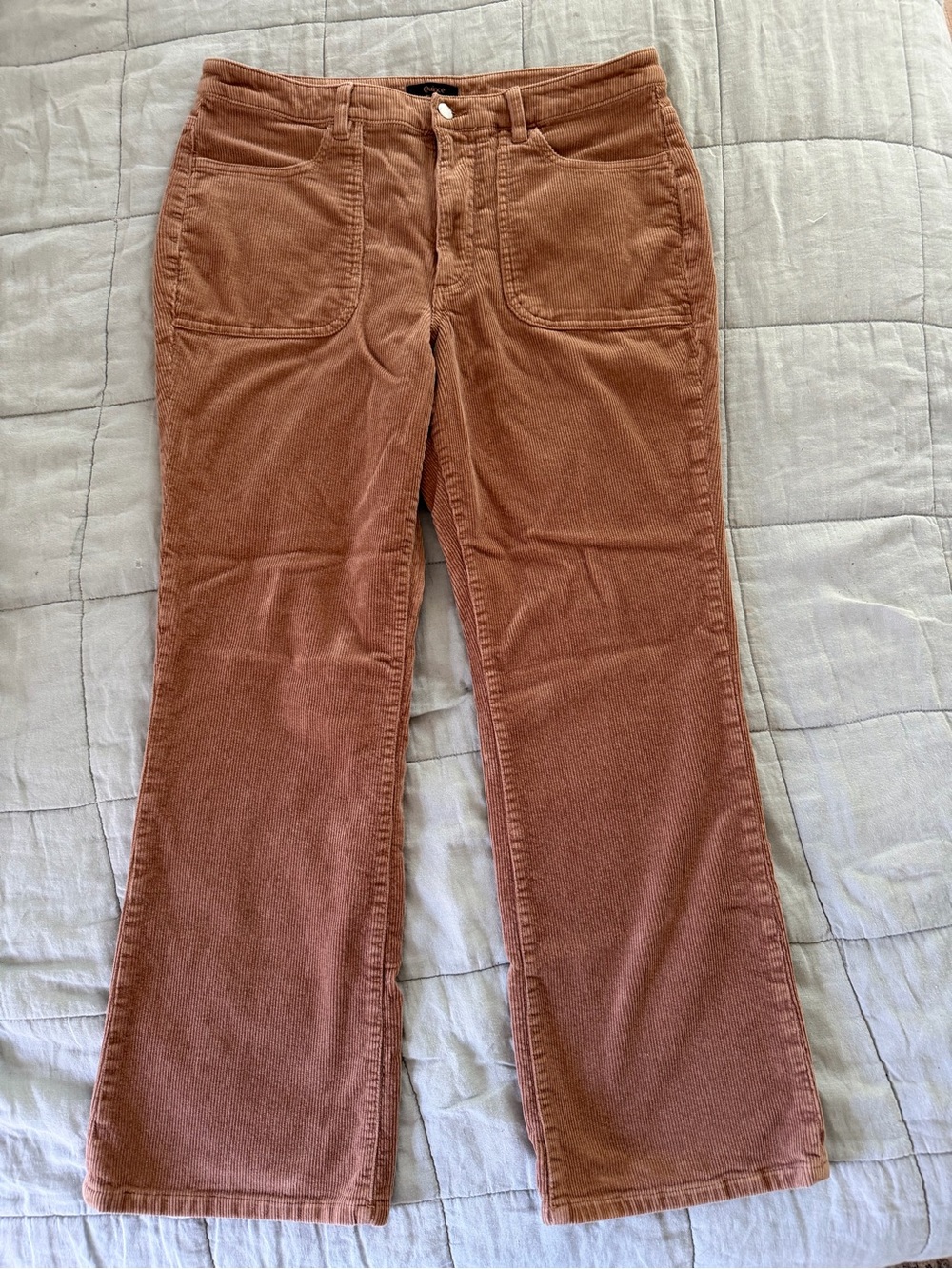 Quince Corduroy Wide Leg Pants Size 12 brown